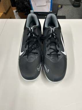 Nike Force Zoom Trout 9 Pro Metal Baseball Cleats Black White FB2907-001